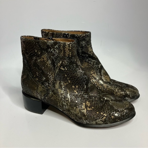 Vionic Kamryn snakeskin print ankle boots comfort shoes size 8 - Picture 2 of 8